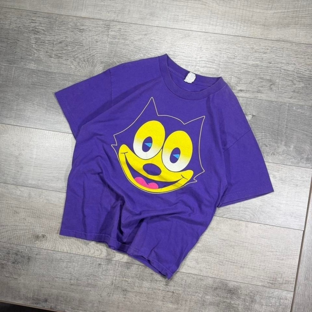 Vintage 2000s Felix the cat graphic TV show movie cartoon promo T-shirt